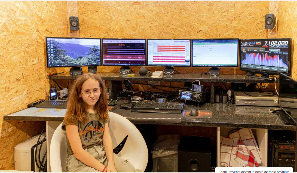 jeune radioamatrice